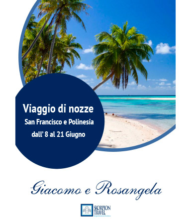 Visualizza il programma del viaggio di nozze